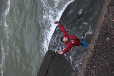 Running into the Atlantic Ocean
